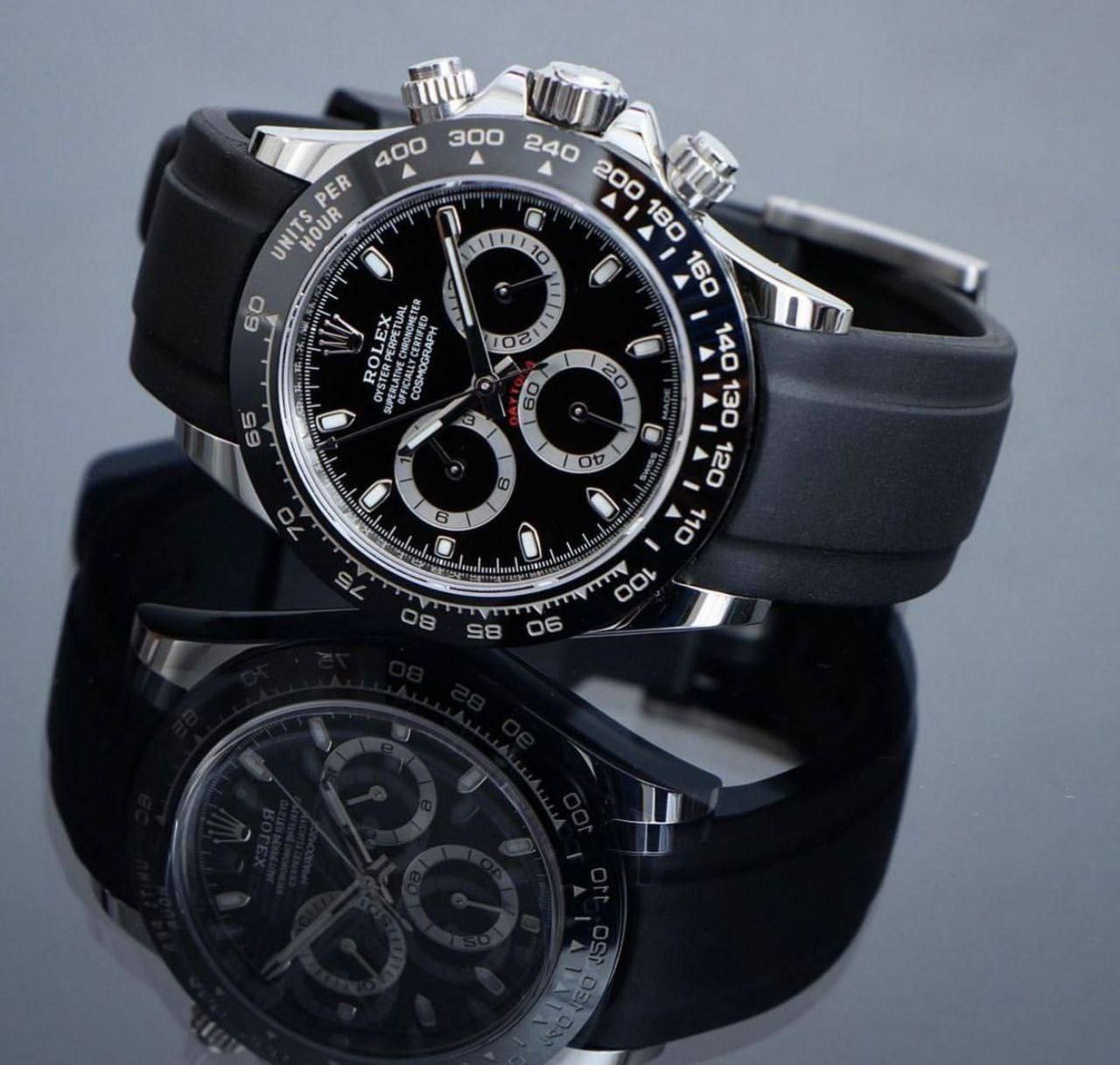 Rolex The Oyster Perpetual Daytona is the ultimate tool watch for those with a passion for driving and speed