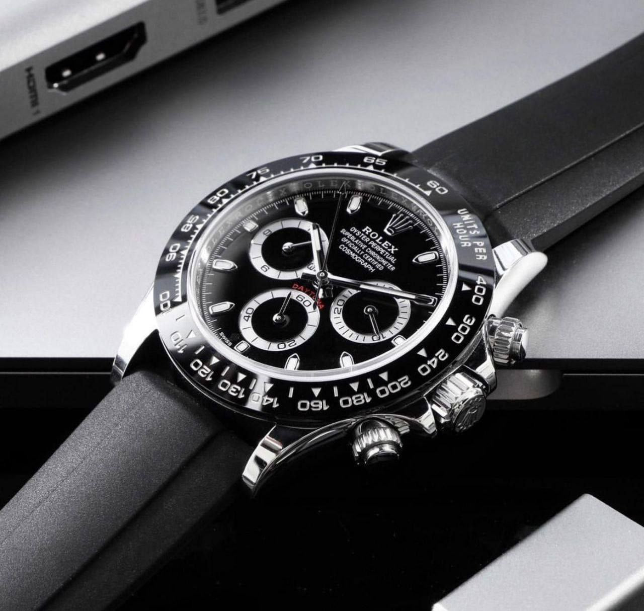 Rolex The Oyster Perpetual Daytona is the ultimate tool watch for those with a passion for driving and speed
