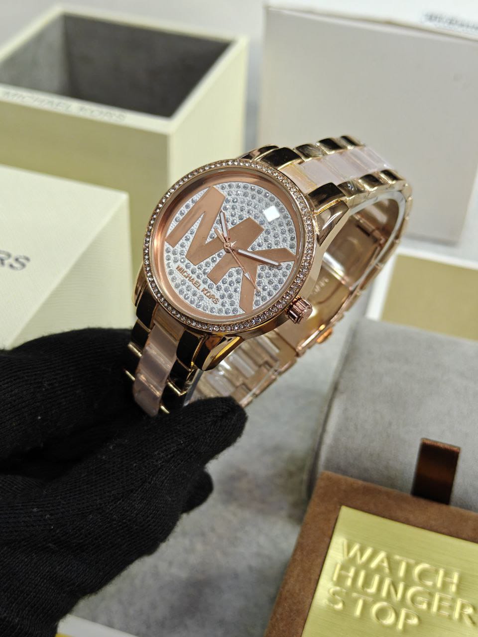 Michael Kors Luxury Rose Gold Stylish Girls Watch