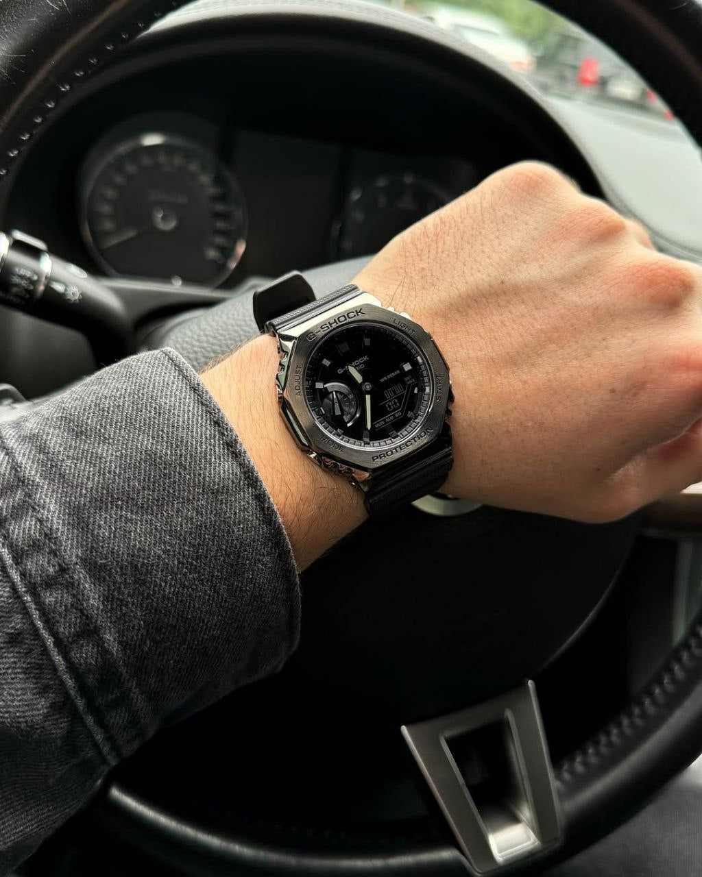G-Shock GM2100 with black metal body