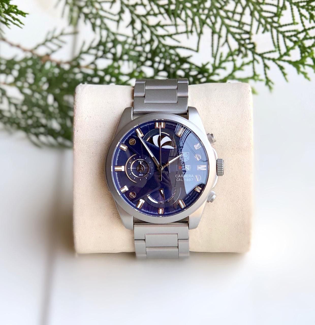 Tag Heuer X Watch Silver with Blue Dial
