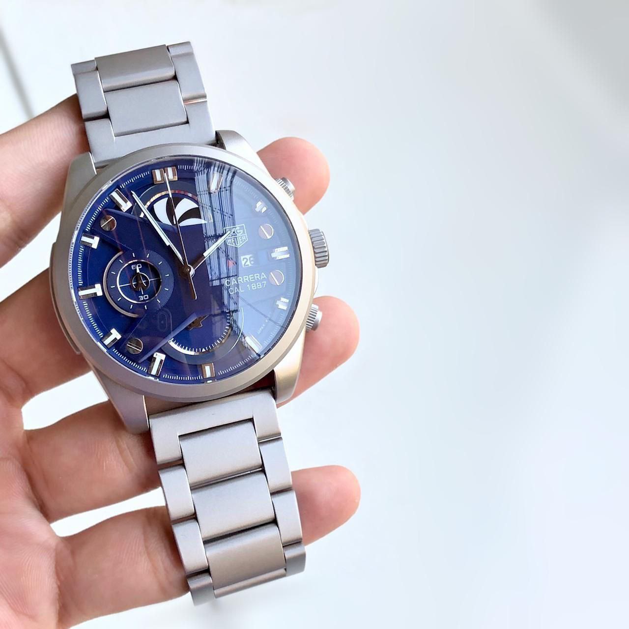Tag Heuer X Watch Silver with Blue Dial