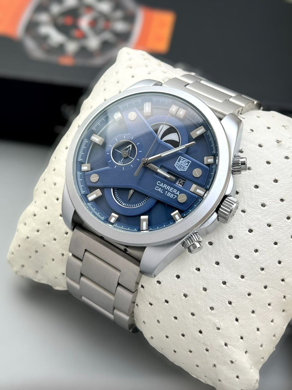 Tag Heuer X Watch Silver with Blue Dial