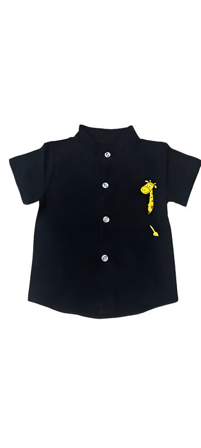 Imported Black Shirts With Cute Giraffe 🦒 Print