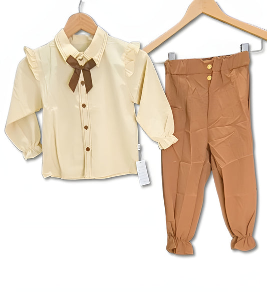 Premium Imported Ruffle Shirt & Pant Set (2–6 Years)