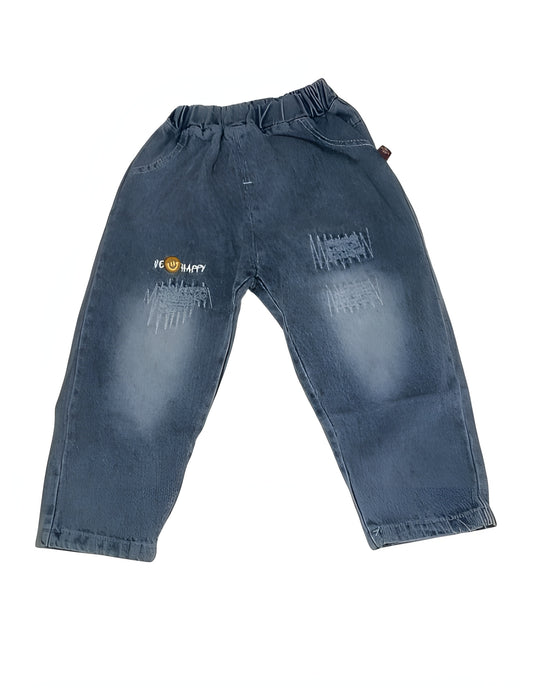 Premium Imported "Bold & Be Happy" Sweatshirt + Denim Jeans Set (2–6 Years)