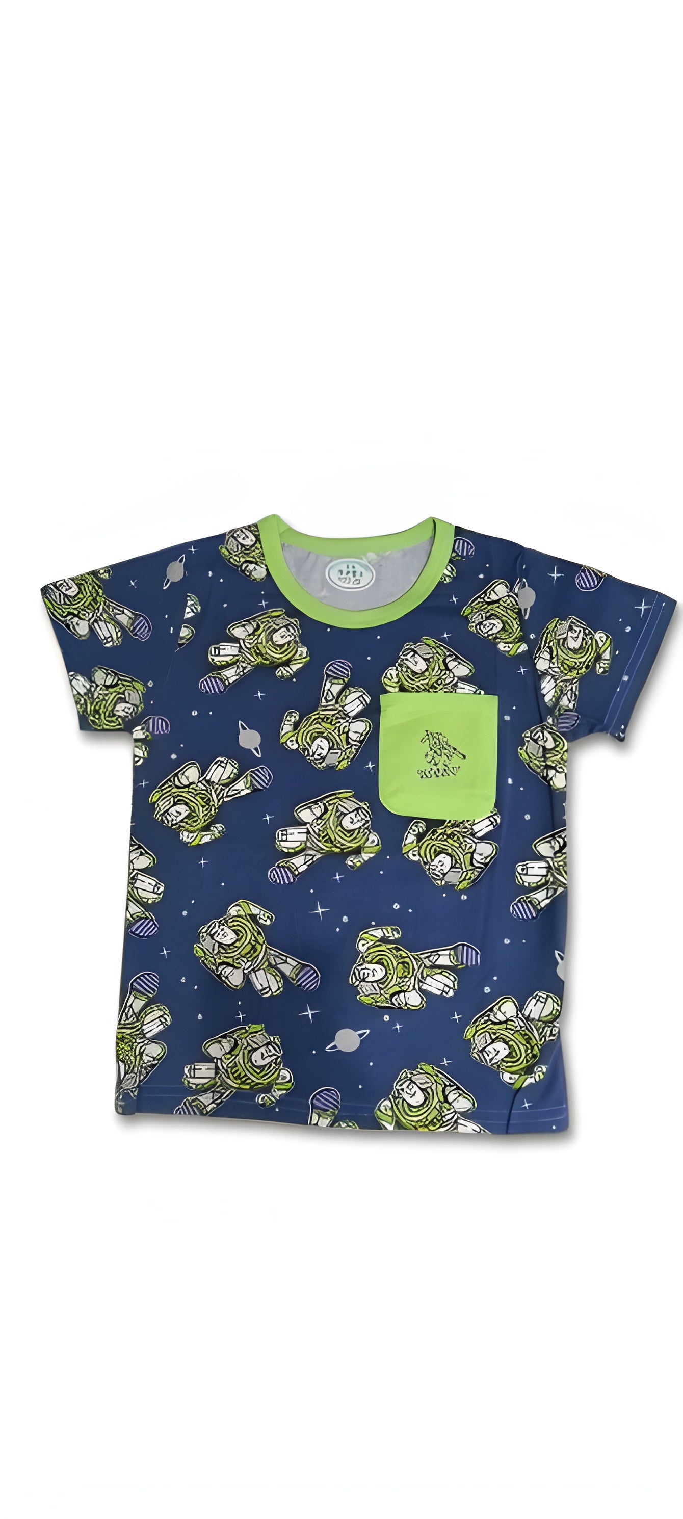 Imported “Space Buddy” Cartoon Printed Nightwear Set (2–6 Years)