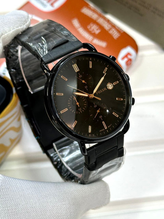 Fossil Commuter White Satin Chronograph Collection
