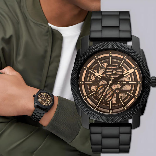 Daring and complex inside and out, our new motion-powered automatic Modern Machine makes an unforgettable impression on your outfit
