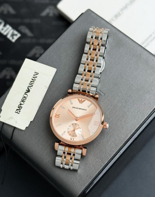 Emporia Armani with its All New Rose Chronograph  Dial